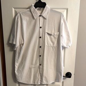 Classic White Button-Up Shirt